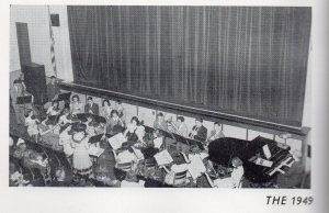 Deposit Central School orchestra in concert 1949
